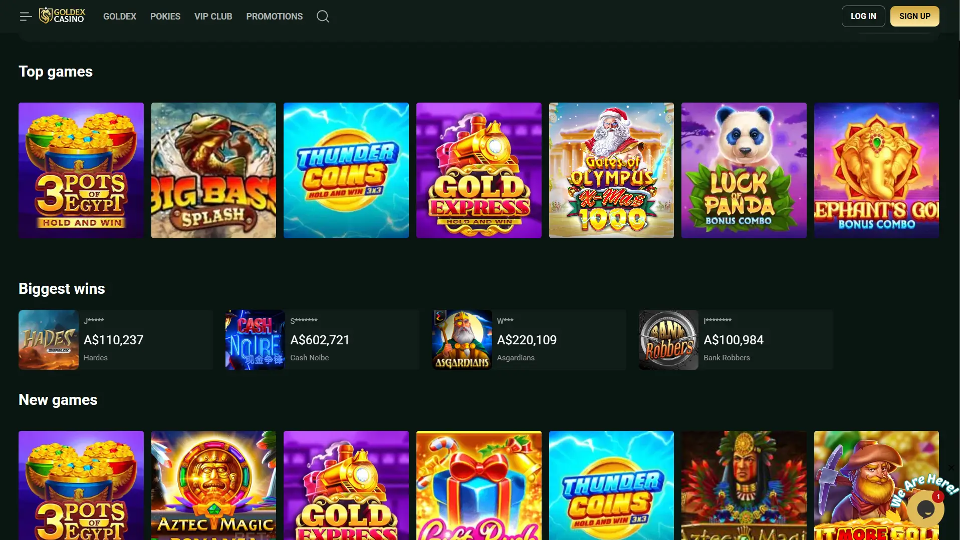 Goldex Casino: Top-Spiele, größte Gewinne und neue Spielautomaten